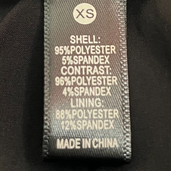 AQUA RILEY BLACK BLAZER TUXEDO DRESS SZ XS - Picture 7 of 7